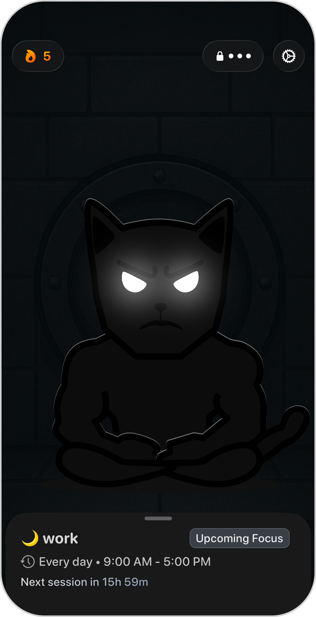 EvoCat app running on iPhone